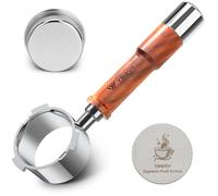 Porte-filtre expresso sans fond à 3 oreilles, 51 mm, en acier inoxydable de qualité supérieure, compatible avec machine à expresso Delonghi EC680, EC685 de 51 mm, avec écran et panier filtrant