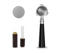 Porte-filtre expresso sans fond de 51 mm avec 3 oreilles, compatible avec les machines à café Delonghi Dedica EC680, EC685, SMEG et EUPA - Comprend un écran de rondelle et un outil WDT, kit