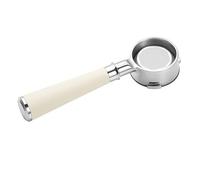 Porte-filtre expresso sans fond pour Barsetto, parfait pour les amateurs de café à la recherche d'une meilleure méthode de brassage (blanc)