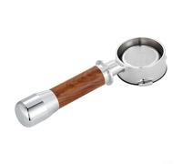 Porte-filtre expresso sans fond pour tête de groupe Barsetto BAE01 et E61, panier filtrant amovible de 51 mm, 58 mm avec poignée ergonomique en bois, acier inoxydable 304 (58 mm pour BAE01)