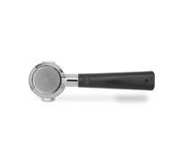 Lelit Bottomless Porte-Filtre Lelit57 - Inclut des Filtres en Acier Inoxydable - Poignée Classique - PLA570V - Argent/Marron