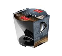 Porte-filtre, Pour Filtre A Café 1x4, Compatible Avec 1 Verseuse Ou 2 Tasses, Plastique, Pour Over, Noir