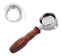 Porte-filtre pour machine à expresso 58 mm avec structure amovible et poignée en bois pour un nettoyage pratique et un fonctionnement stable (C)