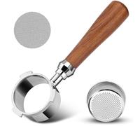 Porte filtre sans fond 51 mm avec 3 oreilles, compatible avec DeLonghi Dedica EC680/EC685/EC785/EC820/EC850/EC860 machine à café, avec panier filtrant et tamis Extra Puck