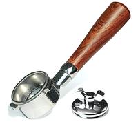 Porte-filtre sans fond 54 mm pour Breville Barista Express Pro Design 2 en 1 avec adaptateur à double bec, parfait pour les machines à expresso Sage Bambino Plus et série 8