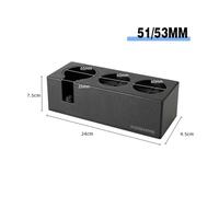 Porte-filtre Sans Fond De 51MM À Deux Oreilles, Compatible For Delonghi, ECP35.31 ECP3420 Avec Panier Filtrant À 2 Tasses, Accessoires De Café, Machine À Expresso(Tamper Station S)