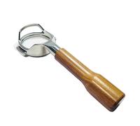 Porte-filtre Sans Fond De 58 Mm Avec Panier 1, 2 Ou 4 Tasses, Compatible Avec Expobar Et La Poignée À Café ROCKET Naked E61 (outils De Barista).(Red wood B,WIth 1 2 4cup basket)