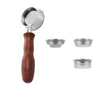 Porte-filtre Sans Fond De 58mm, Compatible Avec Gaggia,Baby Classic Avec Panier De 1/2/4 Tasses, Machine À Expresso, Accessoire Barista(D rosewood)