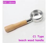 Porte-Filtre Sans Fond Pour Faema,Expobar,Rocket,Rancio,Ladetadr,Lacimbali,Wega,Lelit Mara X,Casadio,Sanpayday O E61,Grouphead,58mm - Type 58mm-E61-C1-Beech-For Ladetina-Ottima