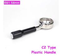 Porte-Filtre Sans Fond Pour Faema,Expobar,Rocket,Rancio,Ladetadr,Lacimbali,Wega,Lelit Mara X,Casadio,Sanpayday O E61,Grouphead,58mm - Type 58mm-E61-C2-Plastic-For Ascaso-Sanremo