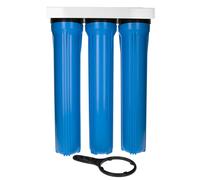 Porte filtre triple bague AVT Bleu 50,8 cm