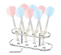 Porte-fléchettes pour bureau - Étagère de rangement en acrylique, support pour fléchettes en acrylique, pour famille et amis, maison, bar, salle de jeux, table de bureau