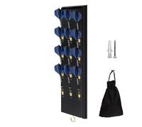 Porte-fléchettes | Support d'affichage en bois économiseur d'espace | Support de rangement pour fléchettes avec pointes en acier - pour organiser bureau, club, bar, salle de jeux, salon, chambre