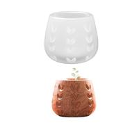 Porte-fleurs et Pots à stylos créatifs et uniques, avec cœur, moule en résine de Silicone robuste pour les amateurs d ' artisanat, moule de jardinière fait à la main à usage quotidien