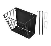 Porte-foin pour lapins | Stockage de nourriture pliable avec crochet | Porte-foin avec structure métallique pour animaux de compagnie et nourriture
