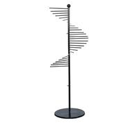 Porte-foulard Design En Spirale,Porte-foulard En Métal pour Cravate,Sac à Main,Pantalon de Yoga,Support Polyvalent pour Costumes Et Pantalons pour Les Commerces de Détail(Size:170cm,Color:Noir)