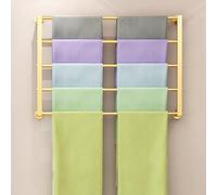 Porte-Foulard Mural Multifonctionnel pour Cravates, Foulards en Soie, Serviettes et Papier Cadeau, Gain de Place en métal avec Support de Ruban pour Affichage Mural