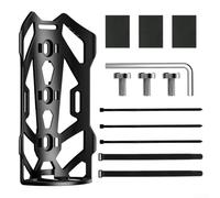 Porte-fourche de vélo, support avant en plastique de qualité pour VTT et vélo de route, support de chargement sécurisé pour les trajets par temps humide et les trajets prolongés, noir (MBT)