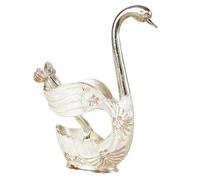 Porte-fourchette cuillère cygne- 5.91 pouces, support à couverts décoratif, pièce maîtresse de Table élégante | Organisateur antirouille d'argenterie, utilisation de salle à manger d'anniversai