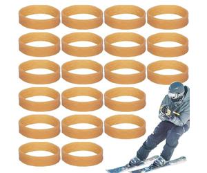 Porte-frein de ski - Attaches de ski élastiques en | Sangles pour attaques de Snowboard | Bandes de Sc robustes pour la fixation du frein (environ 1,1 X 4,5 Cm). Essenzia