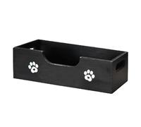 Porte-friandises pour chien - Rangement élégant des biscuits en bois - Organisateur fonctionnel de nourriture pour animaux de compagnie - Boîte de rangement robuste - Système de rangement