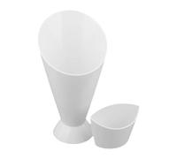 Porte-frites - Porte-frites avec porte-gobelets pour sauce - Porte-sauce 2 en 1 - Boîte à frites chaudes cônes portables pour finger Food divisés pour le magasin de desserts