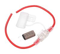 Porte-fusible 12AWG, disjoncteur à réinitialisation automatique étanche avec coque en PVC TPE pour voiture, camion, camping-car, yacht, 32 V, longueur de câble maximale de 31,5 cm