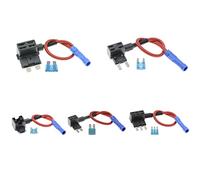 Porte-fusible 12V Add-a-Circuit TAP Adaptateur Micro Mini Standard ATM APM Blade Fusible automatique avec fusible de voiture à lame 10A avec support Câblage de protection