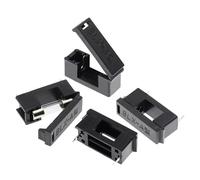 Porte-fusible 5x20 mm avec couvercle, montage châssis/panneau, BLX-A, noir, lot de 10(6A)