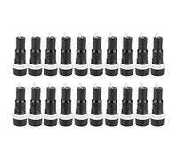 Porte-fusible 5x20mm 20 pièces noir boîtier de protection de fusible durable de haute qualité avec bornes à souder à écrou pour projets électriques