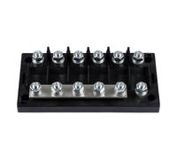 Victron Energy 6-way Mega-fuse Holder Argenté