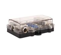 Porte-Fusible Anl 3 En 3 Sorties Avec 6 Fusibles, Bloc De Fusibles En Alliage De Zinc Plaqué Nickel Pour Voiture, Camping-Car, Yacht, Circuit Dc