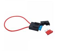 Porte-fusible ATC en ligne, fil de cuivre AWG 12V 24V, lame d'alimentation avec fusible et fusible de lame de voiture 2A 3A 5A 7,5A 10A 15A 20A 25A 30A 35A, 100 pièces(15A and Fuse Holder)