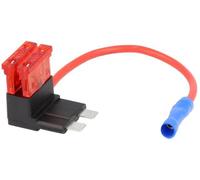 Porte-Fusible Ato Avec 2 Fusibles 10a Rouge - Ideal Rajout + Apres Contact