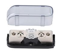 Porte-fusible audio stéréo unidirectionnel AGU bloc de distribution de boîte à fusibles pour voiture bateau RV plastique durable alliage de zinc nickelage noir gris 7 x 2,3 x 2,9 (Blanc 80A)