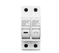 Porte-fusible CC 1P 2P 10 x 38 mm, protection solaire haute tension 1100 V TOPV-30, base gpV(1P Without LED)