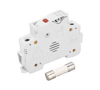 Porte-fusible CC 1P 32A DIN Rail monté sur rail monté sur la flamme PV Base avec 20A 10x38mm 1000VDC pour la centrale électrique photovoltaïque et le système de redresseur (avec la lumière)