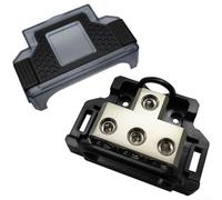 Porte-fusible d'alimentation audio avec bloc de distribution de boîte de jonction de voiture pour systèmes électriques automobiles, prend en charge 1 à 5 configurations de sortie et matériau résistant