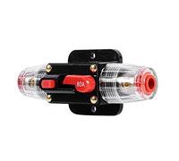 Porte-fusible de réinitialisation de disjoncteur, 50Amp -100Amp Disjoncteur de réinitialisation Porte-fusible Voiture Bateau Porte-fusible étanche 12-24 V Neuf(80A)