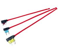 Porte-fusible de voiture 12V 5A 10A 15A 20A, adaptateur de robinet de circuit supplémentaire, Micro Standard ATM APM lame MINI dispositif de sécurité moyen Simple(1PCS,Small,15A)
