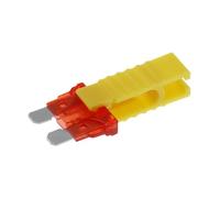 Porte-fusible de voiture de petite et moyenne taille 12V, adaptateur de robinet de circuit supplémentaire avec fusible à lame ATM Standard 10A(Yellow clip,No fuse)