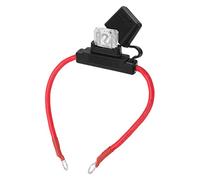 Porte-fusible en ligne 8AWG Fusible à lame 80A Protection des circuits étanches pour modification de bateau de véhicule 12 24V Cuivre PVC rouge Longueur de fil 30 cm