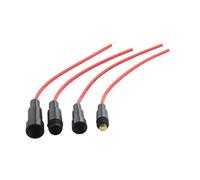 Porte-fusible en verre, 5 pièces, 5x20mm, 6x30mm, Type de vis avec câble métallique 22 20 18 16 14awg, boîtier tubulaire 250V(0.2,6x30mm,18AWG)