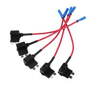 Porte Fusible Lame Auto 5x 12V TAP Adaptateur Mini Support Fusible Lame Circuit Additif ATM APM Voiture Avec Fil Cble