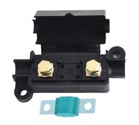 Porte-fusible Midi 40 A avec accessoires thermorétractables pour systèmes 12 V/24 V/32 V CC Boîtier ABS 70 x 37 x 23 mm Câble jusqu'à 16 mm² Résistant aux vibrations pour caravanes, systèmes audio