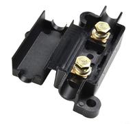 Porte-fusible Midi avec connecteurs thermorétractables pour caravanes, minières, industrielles et marines - 40 A, 32 VDC, ABS + cuivre, noir (50 A rouge)