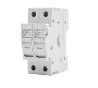 Porte-fusible photovoltaïque 1P 2P 3P 4P 1100 V CC 10 x 38 mm TOPV-32X, 1 pièce(2P Without LED)