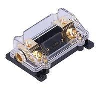 Porte-fusible, Porte-fusible AWG de Calibre 0/2/4 1 en 1 Bloc ANL en Ligne avec Fusible 100 A pour Audio de Bateau de Voiture