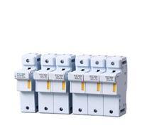 Porte-Fusible Solaire Photovoltaïque Porte-fusible 22 x 58 mm, culot céramique RO17, Compatible RT18 et RT14, 125 A, culot sur Rail, Type r017 22 x 58 mm, 690 V CA(3P)