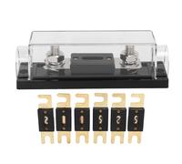Porte-Fusibles Audio De Voiture, SystèMe VidéO 150a, Jeu De Blocs De Fusibles Anl Avec 6 Fusibles Pour Camping-Car, Yacht, Bateau, VéHicule Agricole